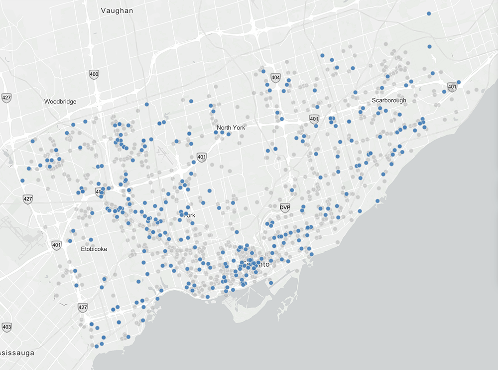 Toronto Crime Rate by Neighbourhood - Homicide Map
