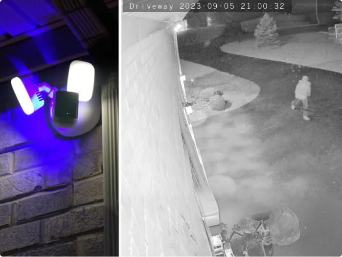 Side Yard Protection at Night